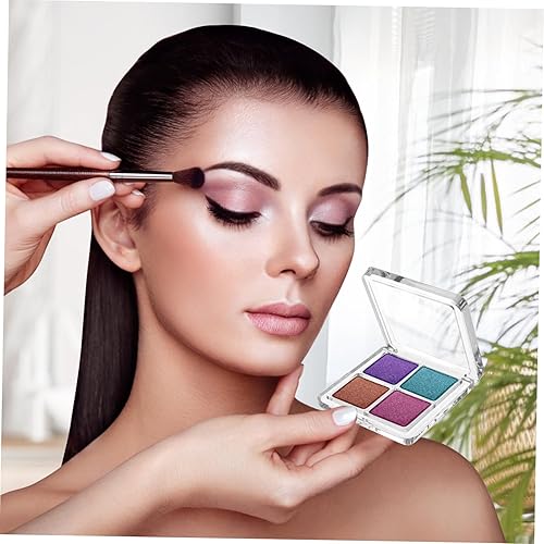 Miniatura 3 de Beaupretty 4 piezas de sombra de ojos vacía de 4 rejillas, sombra de ojos, estuche de almacenamiento de lápiz labial, caja de maquillaje