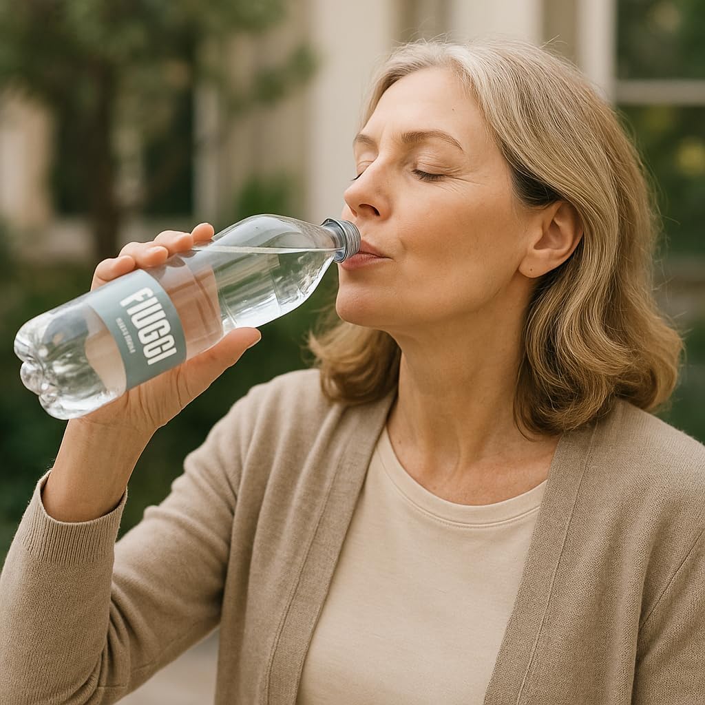 12 Bottiglie Acqua Minerale Naturale 100cl – Oligominerale in PET per Fiuggi – Idratazione Leggera Quotidiana, Totale 12 Litri