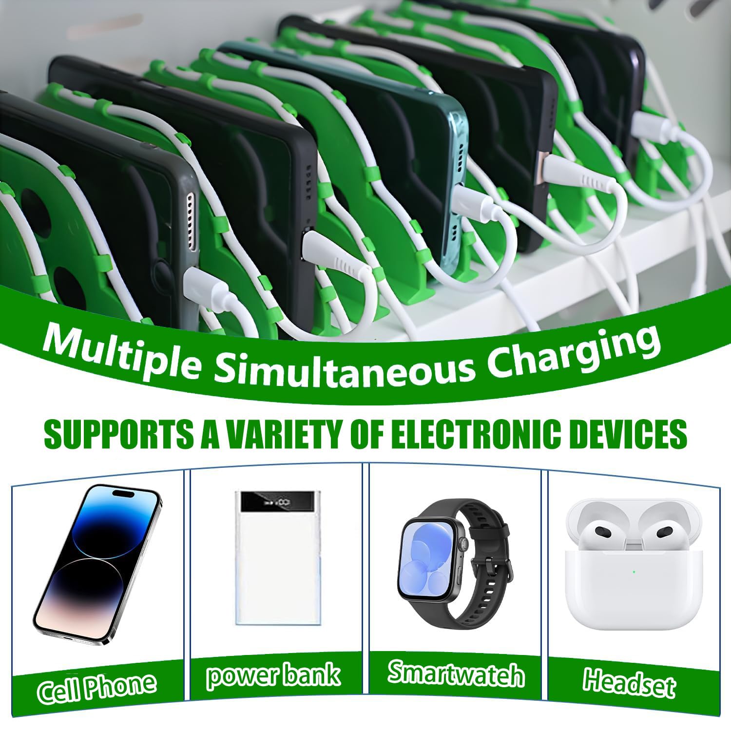 Armadio di Ricarica per telefoni cellulari in Lega di Alluminio, Contenitore Portatile per 12-60 dispositivi, Stazione di Ricarica USB per cellulari, per scuole, chiese, aeroporti 20slots