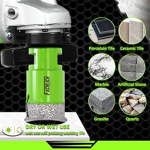 Miniatura 3 de Broca de núcleo de diamante - Sierra de agujero para azulejos de 5" 127mm Broca de núcleo de granito para azulejos de porcelana Granito Mármol