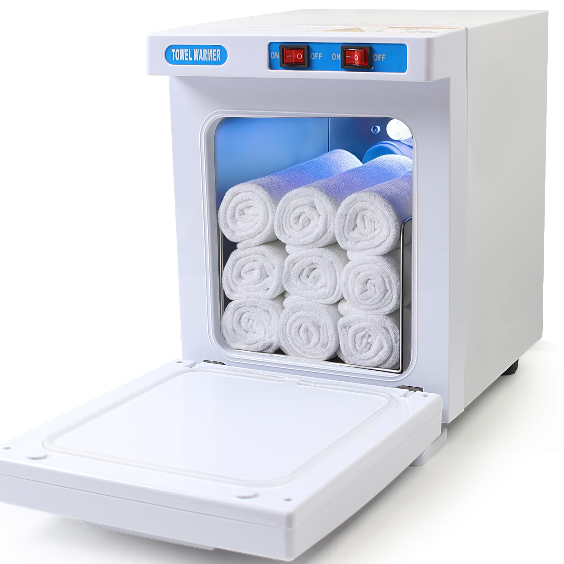 Chauffe-Serviettes, Professionnel Sèche-Serviettes 176 °F, 5L Vitesse de Chauffage extrêmement Rapide jusqu'à 360 °C, Stérilisateur Chauffe Serviette Esthetique Spa de Grande Capacité