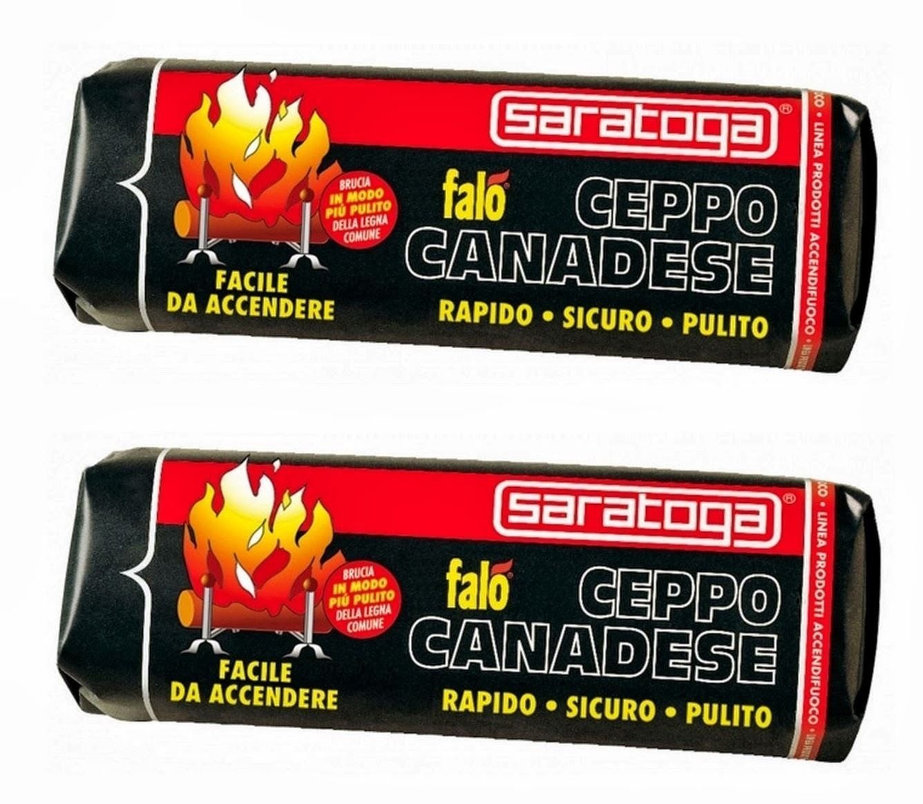 Tronchetto Saratoga Gr 1100 Stok 48 Pz Accendifuoco Ceppo 48 Confezioni Legno Bastone per Camino Unflavored