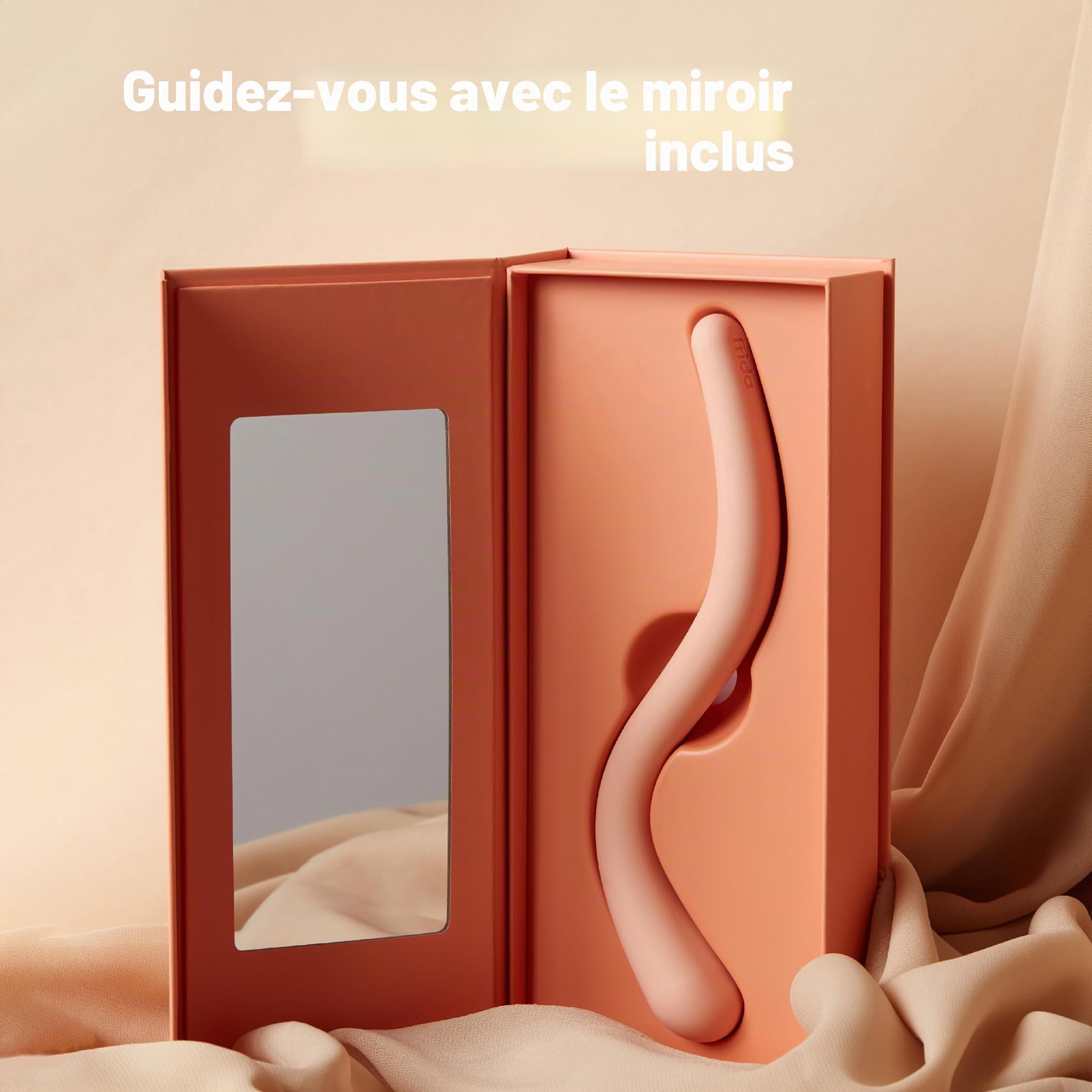 Frida Mom Baguette de massage périnéale préparée à pousser, essentiels pour le travail et l'accouchement, facile à utiliser, fabriqué à partir de silicone souple 100% sans danger pour le corps
