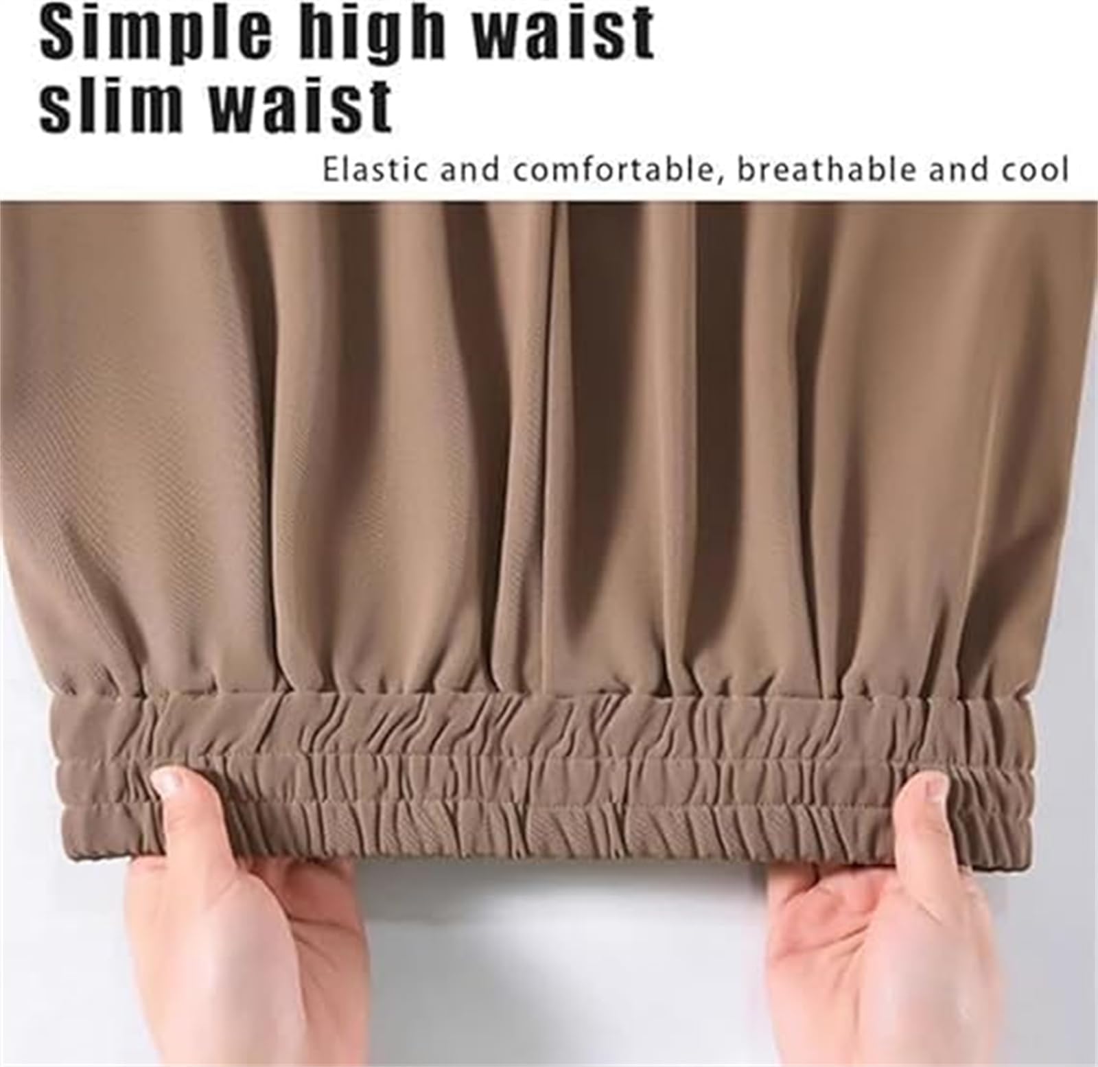 Pantaloni Comfort a Vita Alta, Morbidi e Setosi – Modello Elasticizzato a Gamba Dritta dalla vestibilità Perfetta, Ideali per Donne Over 50