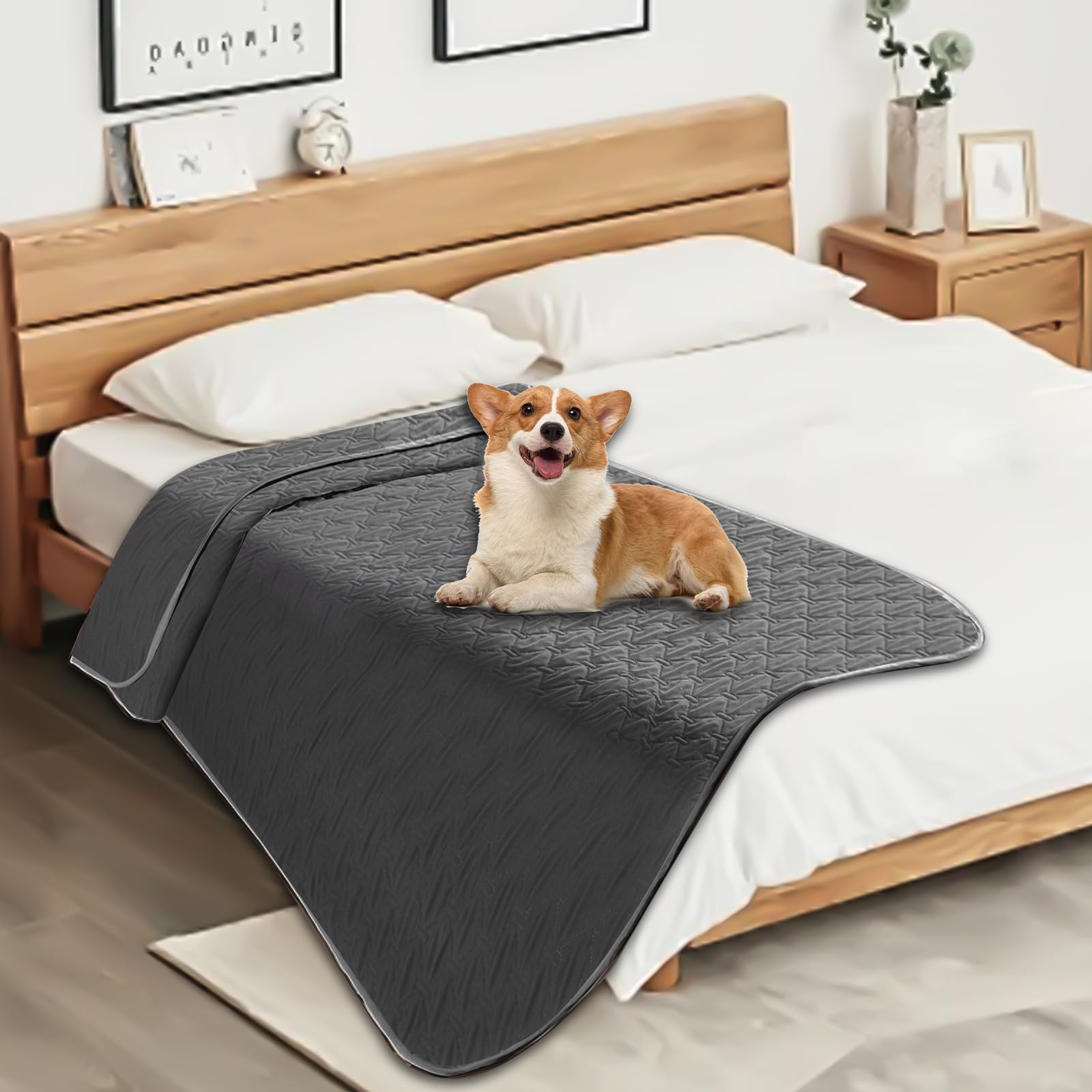 BAIFULAI - Manta impermeable para perros (180 x 75 cm, alfombrilla antideslizante, funda protectora reversible para sofá/cama)