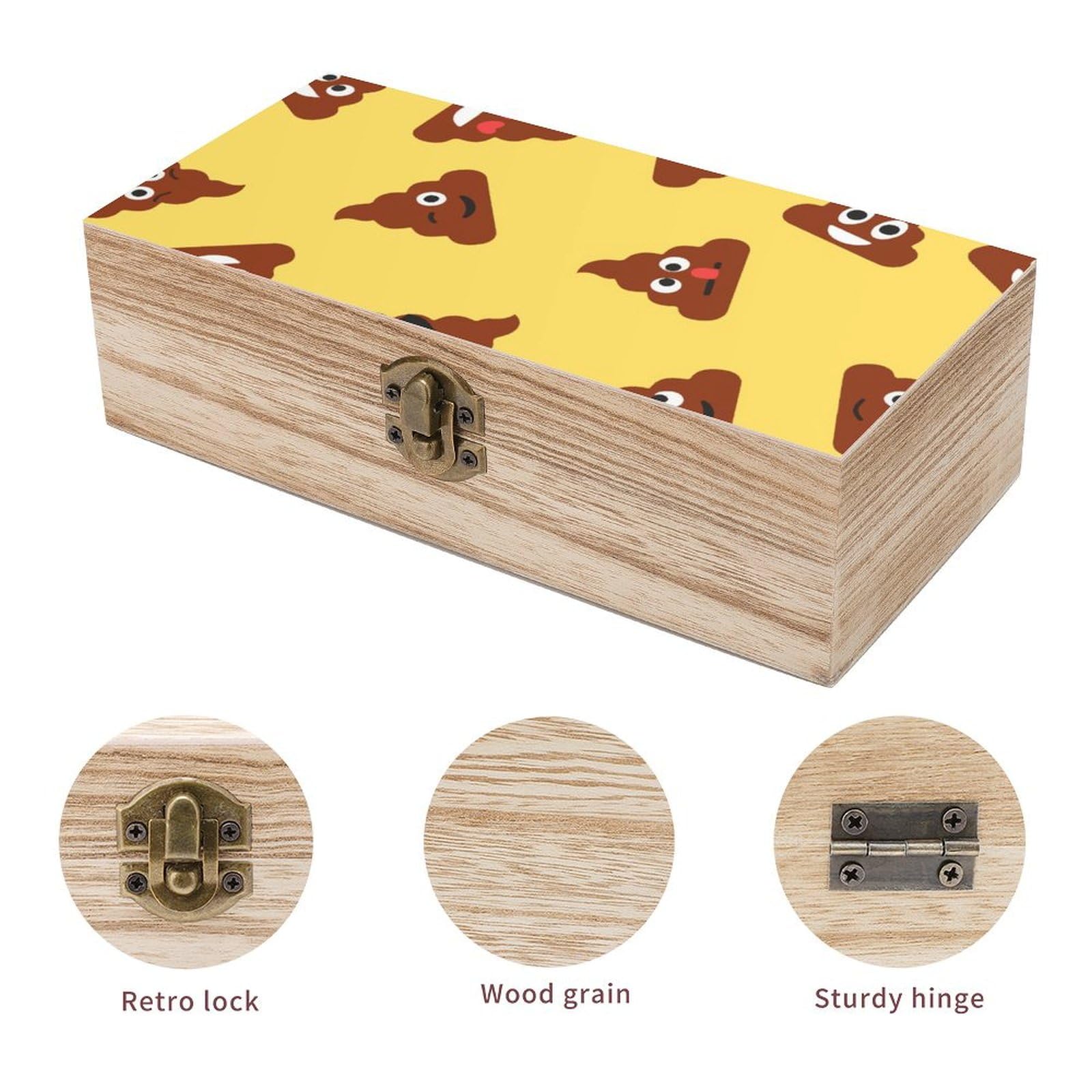 Amazon｜木製ボックス うんこ 面白い 収納ケース アクセサリー収納