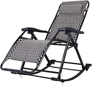 HZH Espreguiçadeiras de jardim, cadeiras de almoço dobráveis, espreguiçadeiras para adultos, espreguiçadeiras de jardim ao ar livre (B)