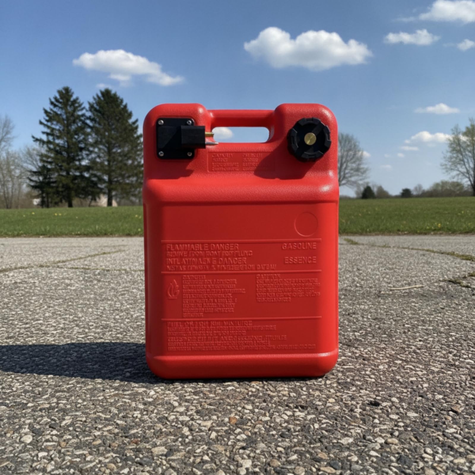 Serbatoio Carburante Fuoribordo Serbatoio Benzina Barca Tanica Motore Nautica Portatile in Plastica con Manico Riempimento Superiore Sicuro con Tappo