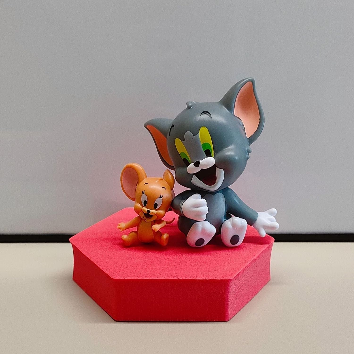 Anime Unique Store- Tom & Jerry - Set of 2 Figures - Action Figure | Best Animated Most Loved Cartoon | 6.5cm | Cat & Mouse Partners | Cake Toppers | Room Garden | Red Base not Included | Design B (B0CYCQ6W4K) Amazon Price History, Amazon Price Tracker