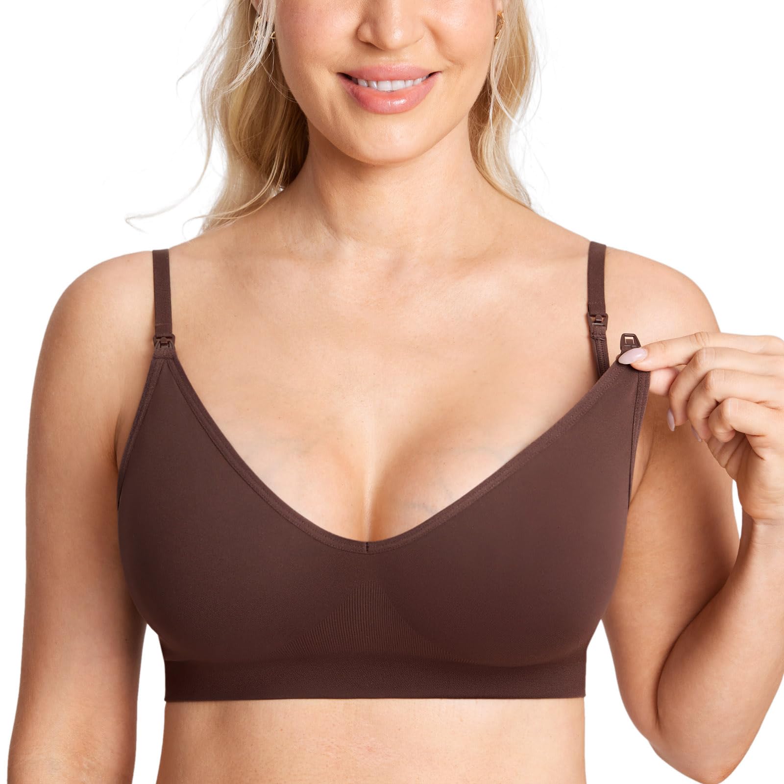 MOMANDA V-Neck Nursing Bralette
