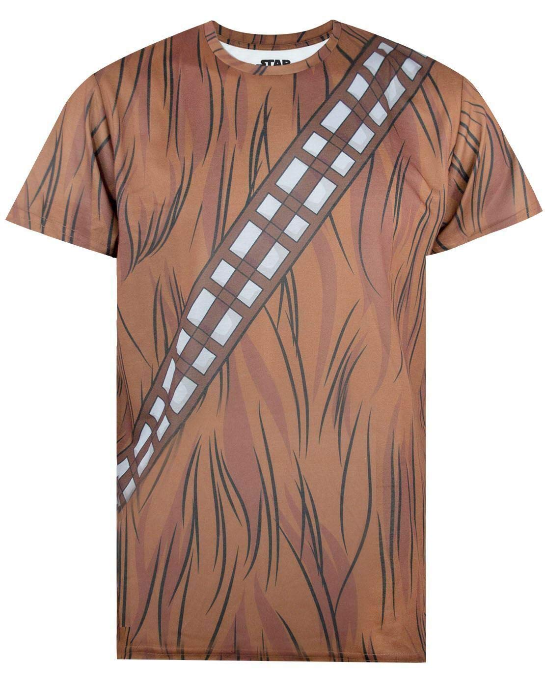 Vanilla Underground Star Wars Mens Brown Chewbacca Short Sleeved T-Shirt (Medium) from B&Q