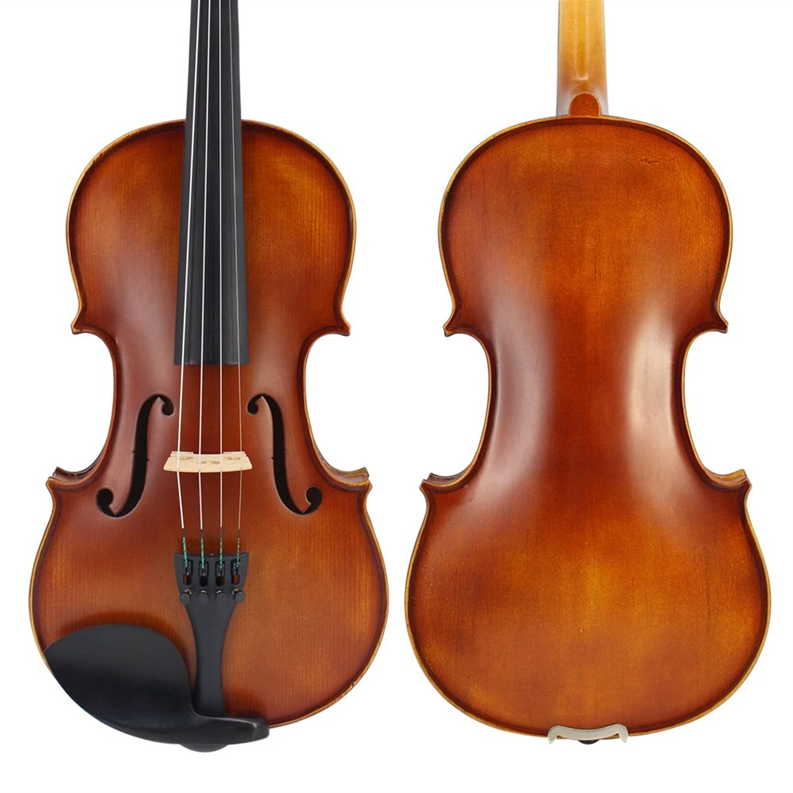 Violino Acustico In Acero Antico Opaco Parti Di Ebano Studenti A Grandezza Naturale Violino Per Principianti 1/4,1/2,3/4,4/4 violino principianti(4/4)