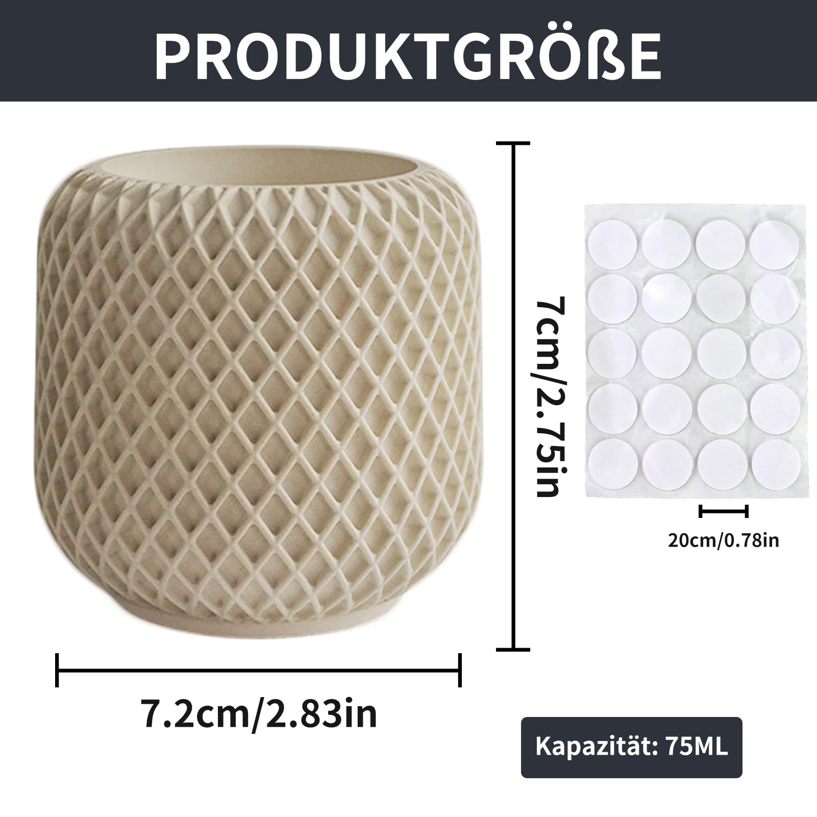 Stampo In Silicone Per Vasi 3D - Per Calcestruzzo, Gesso O Resina, Fai Da Te Decorativo - Foto 14