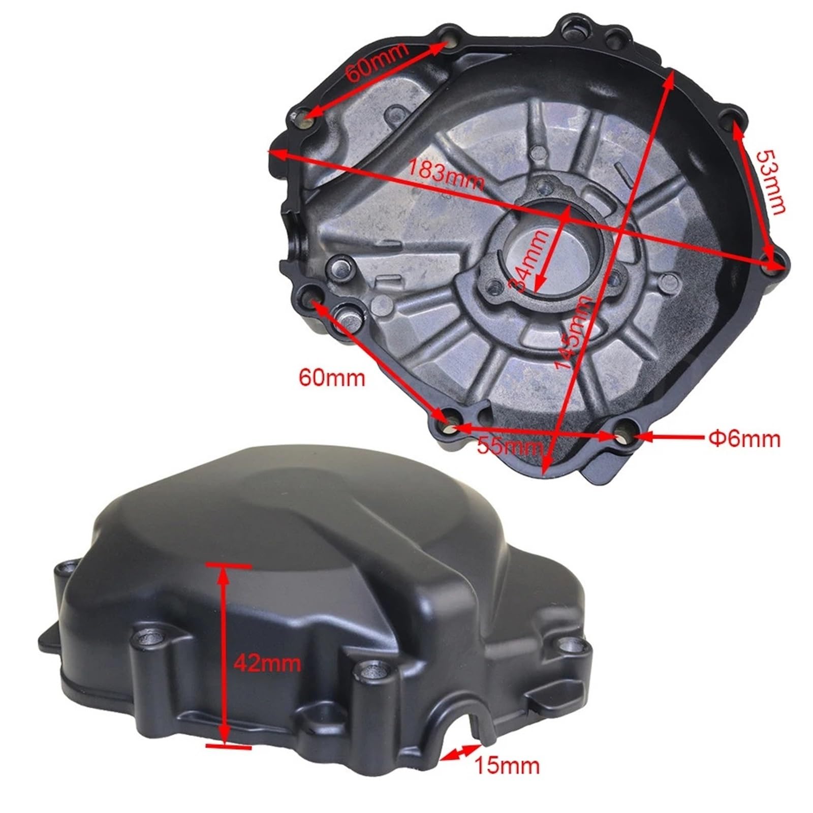 coperchio statore carter Compatibile Con Suzuki Per Gsxr1000 Per Gsxr 1000 K5 K6 2005 2006 2007 2008 Copertura Laterale Sinistra Del Motore Dello Statore Della Motocicletta Copertura Del Carter