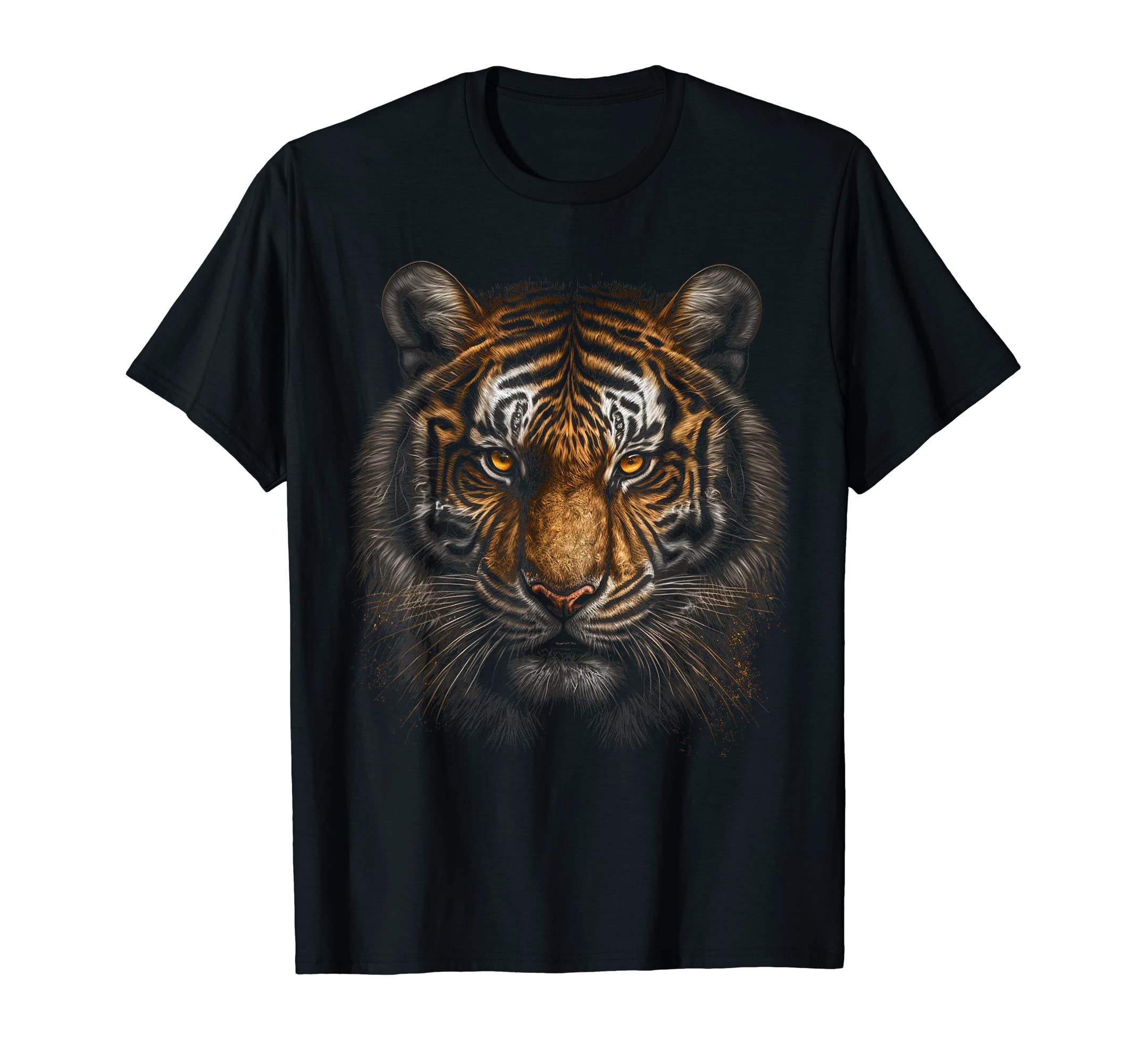Amazon | 虎のアニマルプリントアート動物愛好家トラ。 Tシャツ | T 