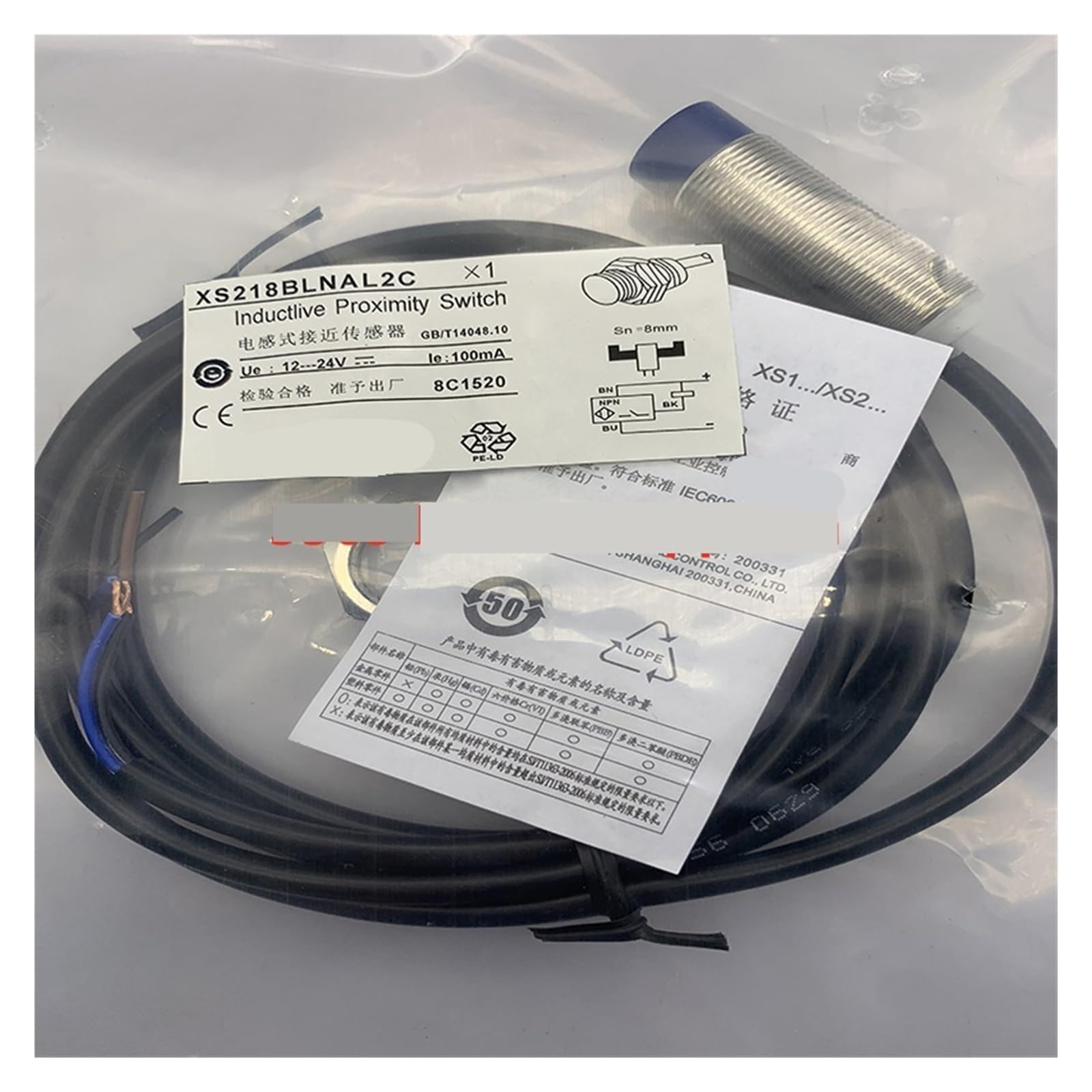 ZVQYSGIW XS630B1MAL2 XS530B1MAL2 XS630B1MBL2 XS530B1MBL2 Proximity switch sensor(XS530B1MAL2)