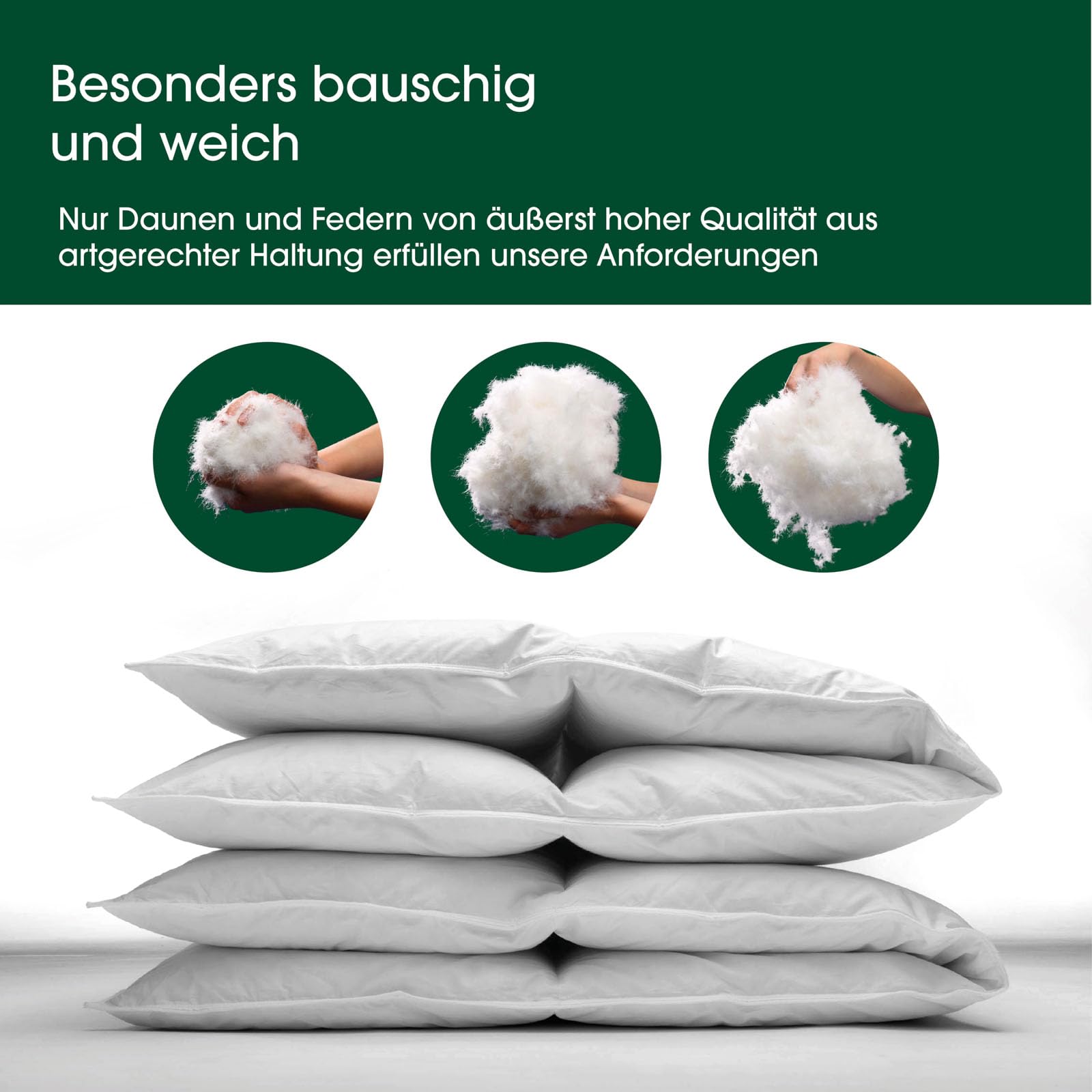 Premium de Luxe Daunendecke 200x220 cm - Extra Leicht / Sommer - Made in Germany Kassettendecke aus 100% Baumwolle - Allergiker geeignet