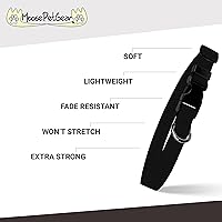 Vista 3 de Collar de perro con estampado de animales, impermeable, lindo collar de perro con estampado de cebra, 1 pulgada se ajusta de 16 a 27 pulgadas