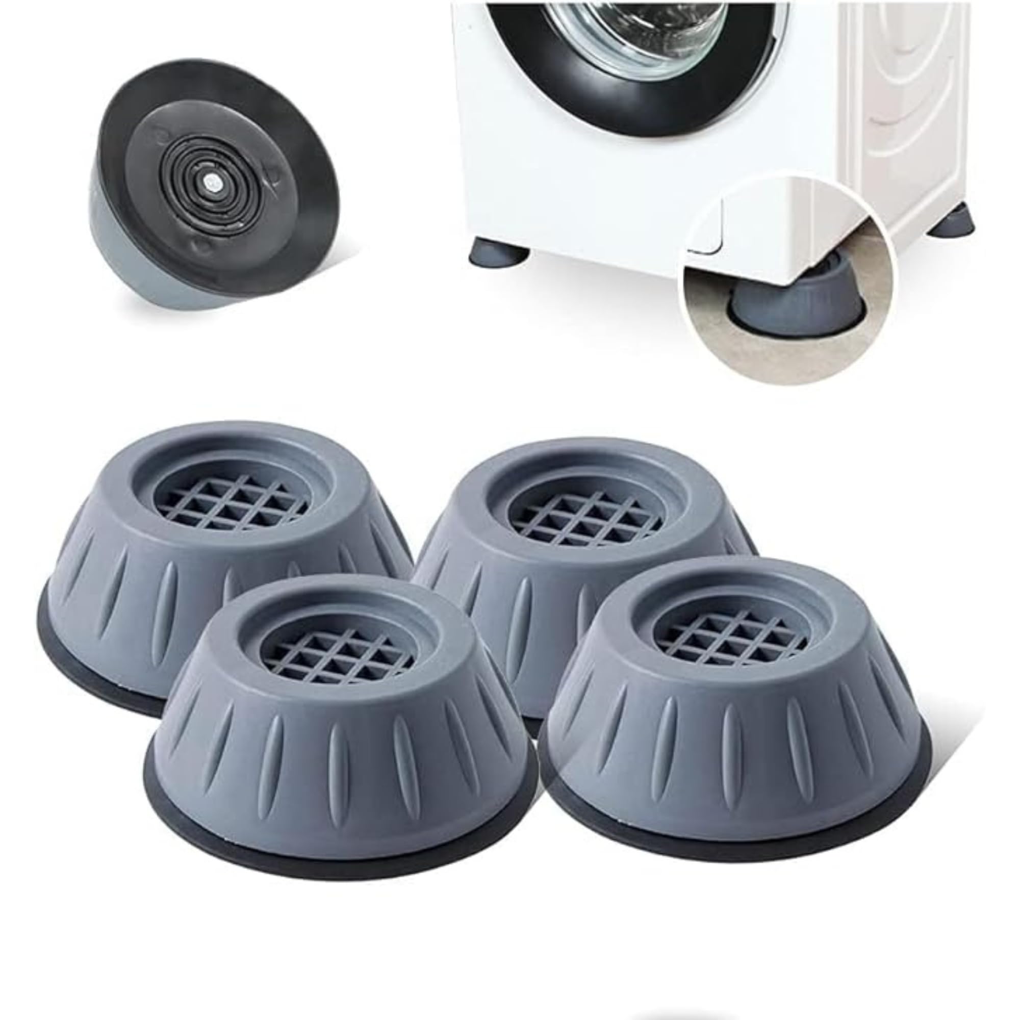 HomeCrux Anti Vibration Pads for Washing Machine Washing Machine Feet Pads Shock Absorber Noise Cancelling Washer Support, Washing Machine Anti Vibration Pad Heightening Pads with Suction (4 Pack) (B0D6KJPM9H) Amazon Price History, Amazon Price Tracker