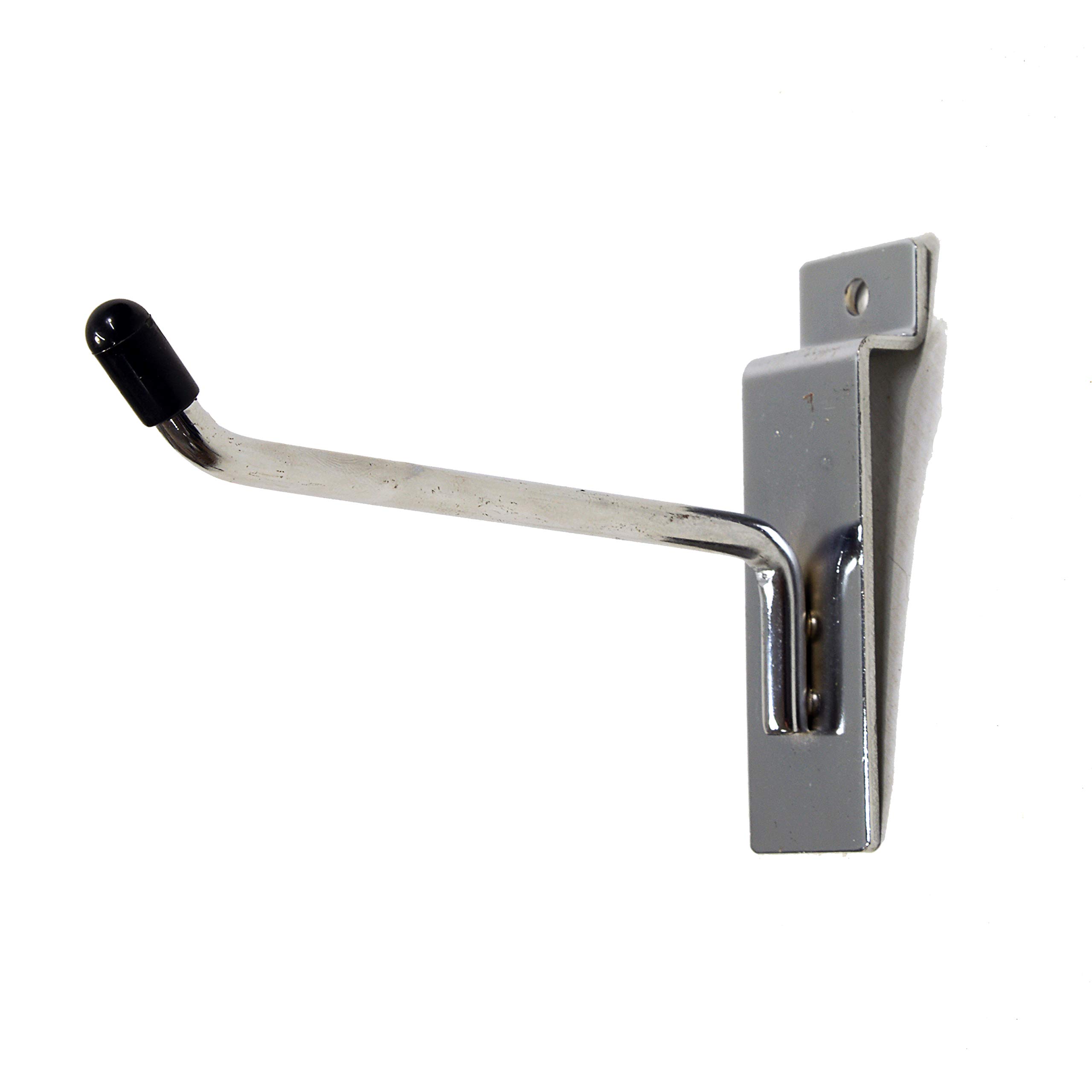 Display Stands Chrome Plated Slatwall Single Hooks X25 Chrome 5 Sizes Shop Display (J8+) (100Mm / 4")
