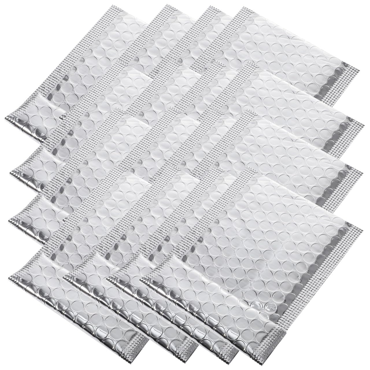 100 Selbstklebende Versandtaschen mit Luftpolsterfolie Gepolsterte Aluminiumbeschichtete Umschläge aus Pe Verschleißfest und Manipulationssicher für Büro und Zuhause
