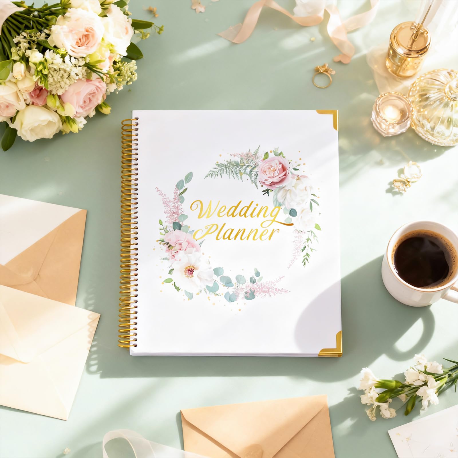 Hochzeitsplaner-Buch und Organizer, 176 Seiten, Hochzeitsplanungsbuch, einzigartige Verlobungsgeschenke für frisch verlobte Paare, 22,9 x 27,9 cm