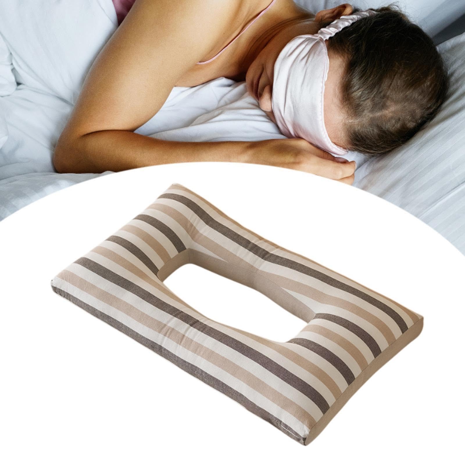ATORSE Ear Piercing Pillow Ear Hole Pillow for Earplugs Wearing Earrings Headphones Coffee 4