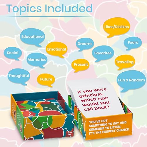 Miniatura 3 de ChatterChance School Juegos de cartas de conversación  Juego educativo divertido de aprendizaje para niños, adolescentes, profesores, aula para