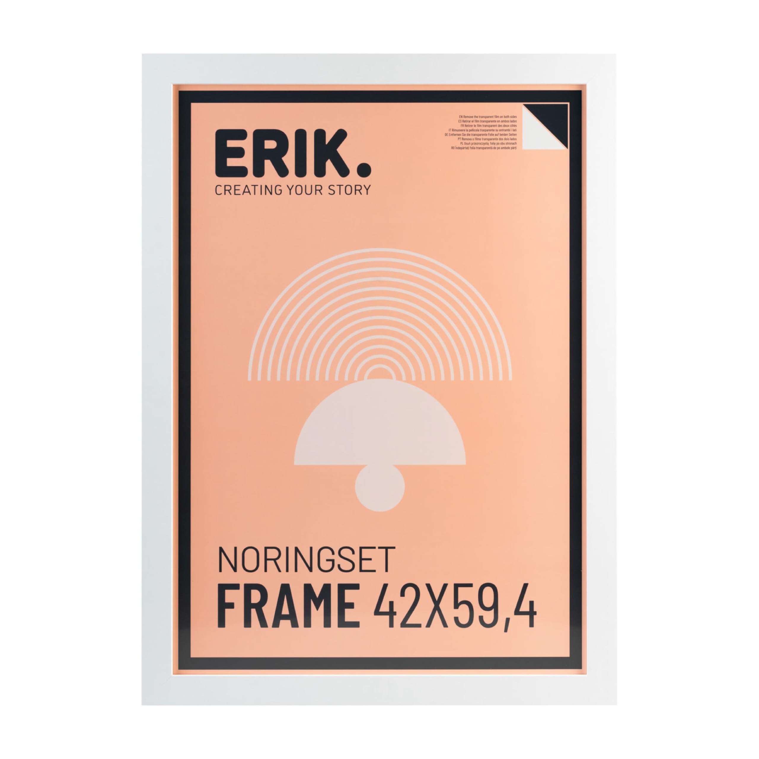 Grupo Erik A2 Picture Frame - White Photo Frames Wall, Large Picture Frames A2, Family Photo Frame, Art Wall Decor - New Home Gifts, Home Decor Gifts
