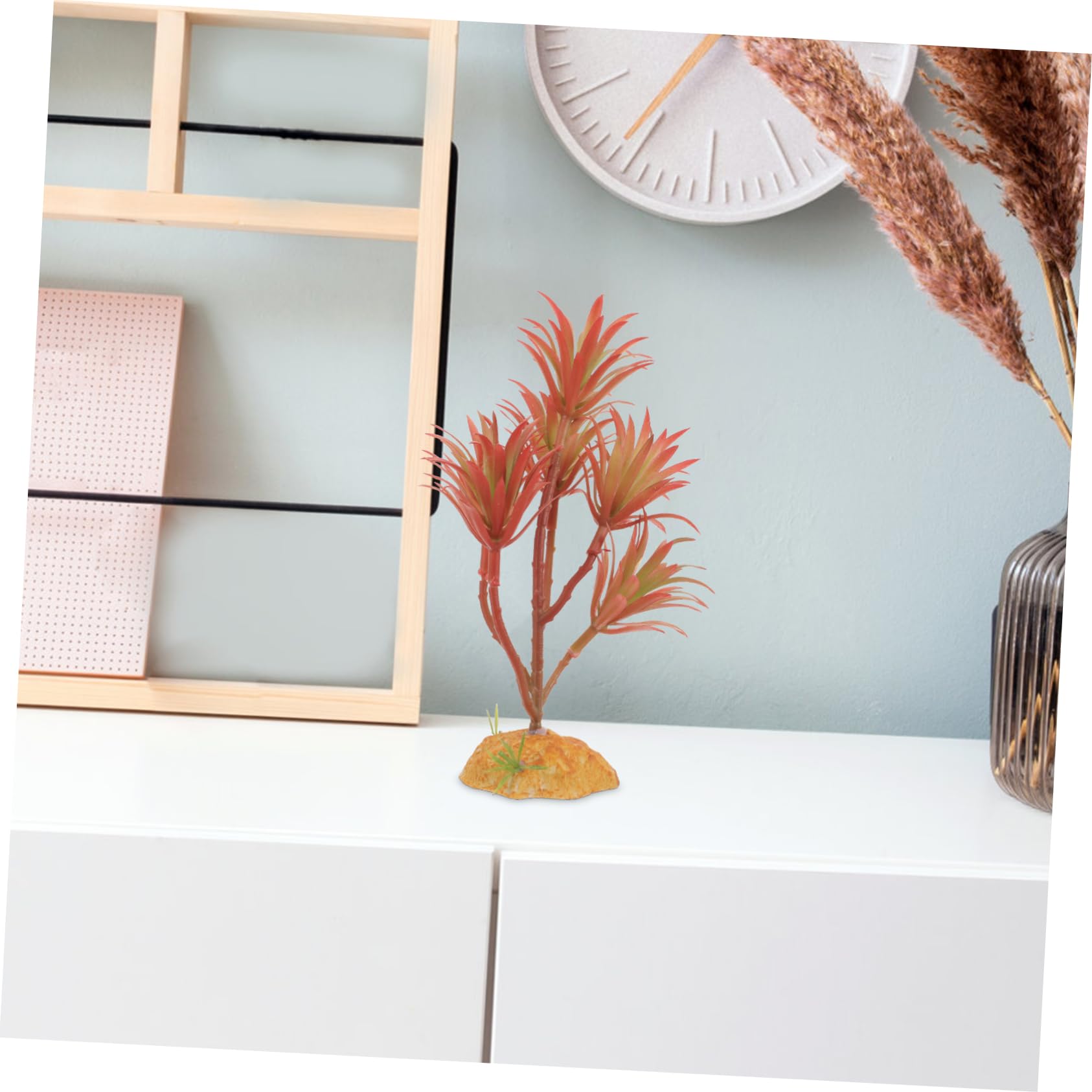 UPKOCH 5 Pezzi Set di piante simulato Acquari piante artificiali impianti habitat acquatico ornamento del serbatoio di pesce pianta acquatica falsa betta pesce plastica