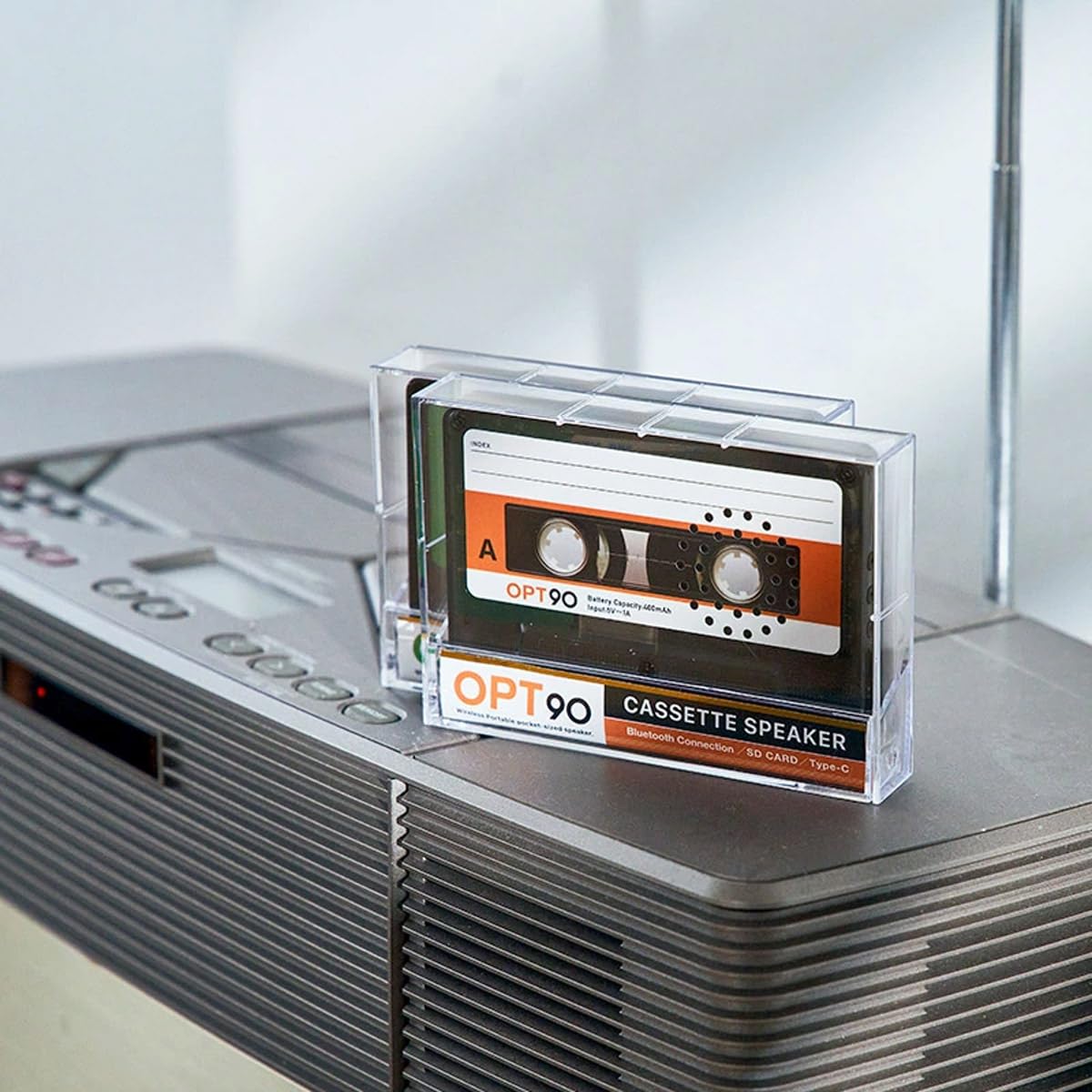 新品Bluetooth・スピーカー カセットレコーダー シャンパン Amazon.co.jp: opt！ Cassette Speaker オプト90 カセット スピーカー