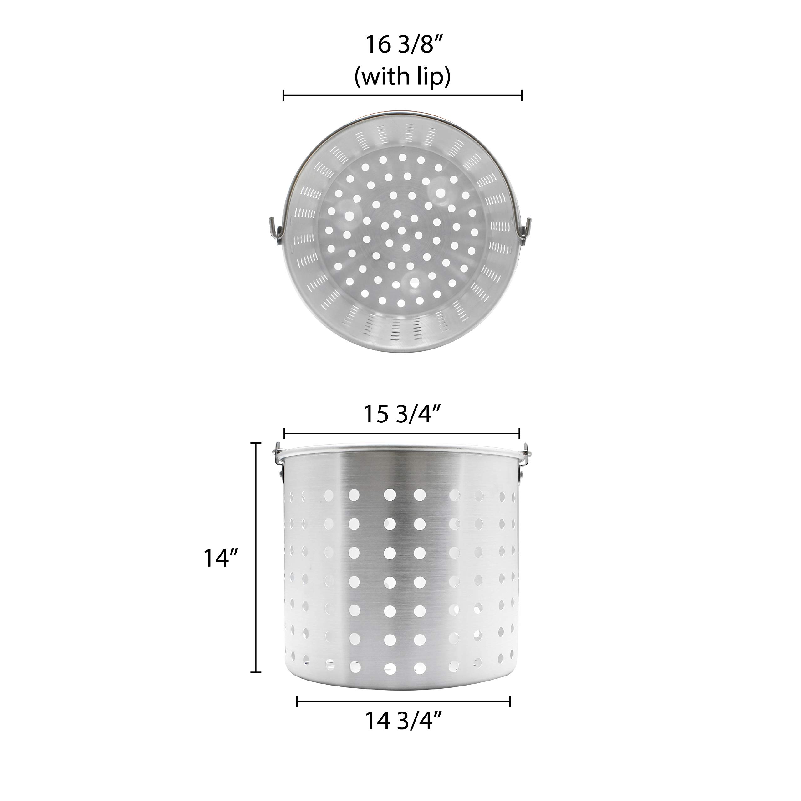 Thunder Group Aluminiowy kosz do gotowania na parze 60 l pasuje do ALSKBK008