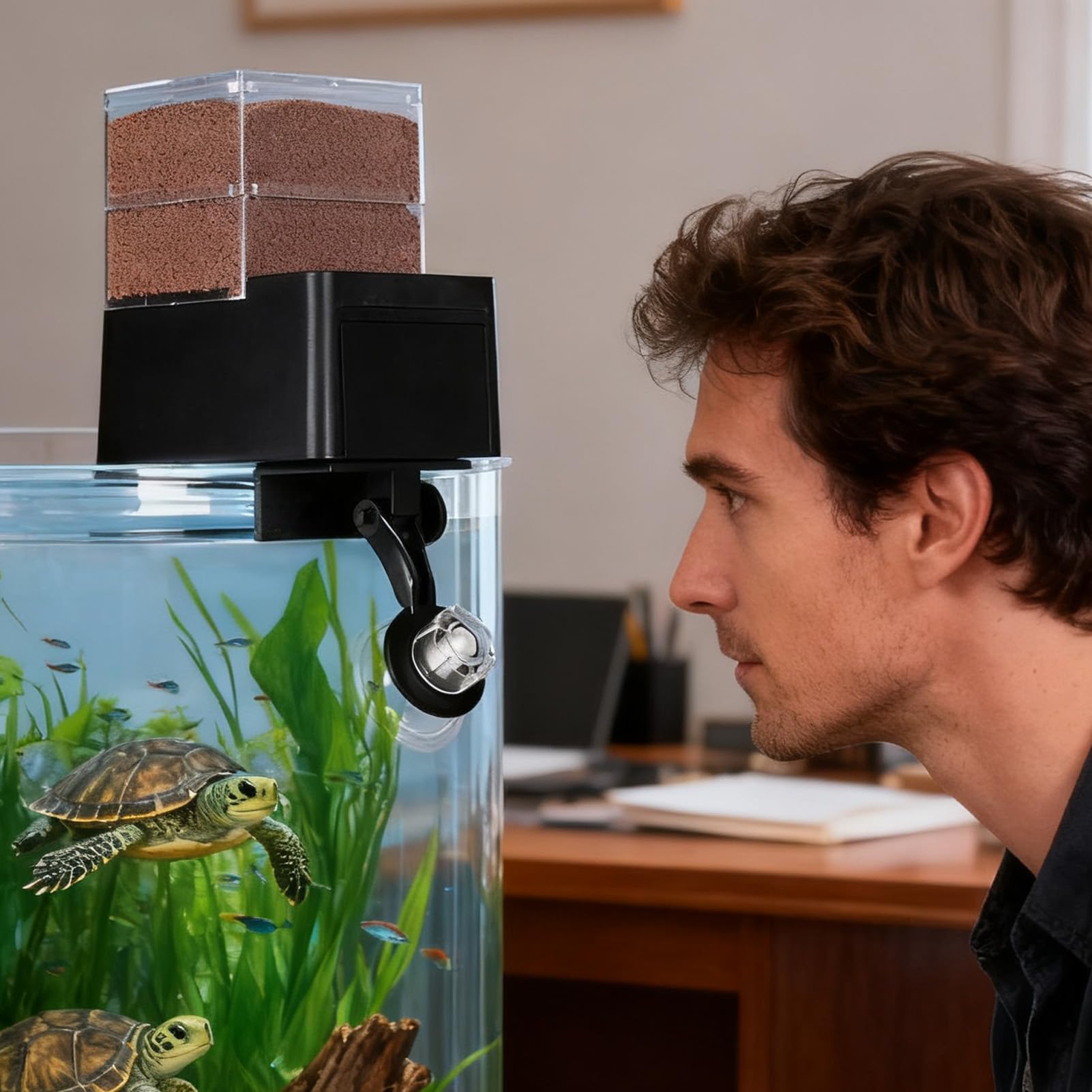 Automatic Fish Feeder for Vacation, Airtight Dispenser with Timer, Auto Feeder for Aquarium and Small Tanks with Portion Control - image 3