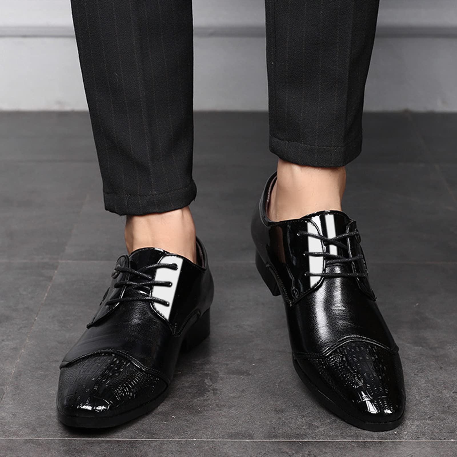 Oxford da Uomo Scarpe Eleganti da Cerimonia Stringate in Pelle Scarpe da Lavoro Classiche Scarpe Brogue Scarpe da Sposa