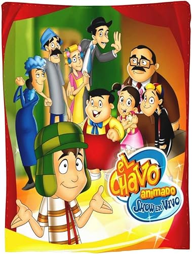Miniatura 9 de Manta El Chavo Anime Del Ocho manta de franela para sofá, dormitorio, decoración del hogar, 50 x 40 pulgadas