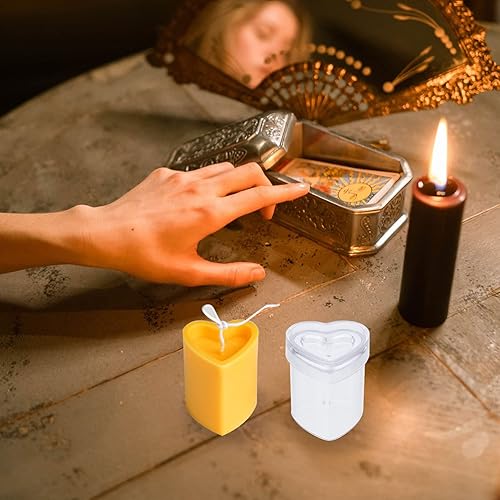 Miniatura 6 de Healifty Plantilla para tartas, 1 unidad, molde de vela cilíndrica transparente, moldes de cilindro de plástico, velas reutilizables, cera