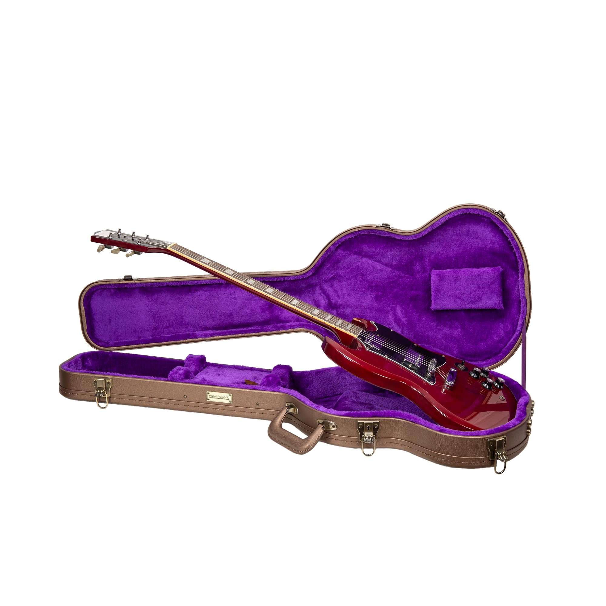 Amazon.com: Crossrock Wooden Electric Guitar Case for Gibson SG