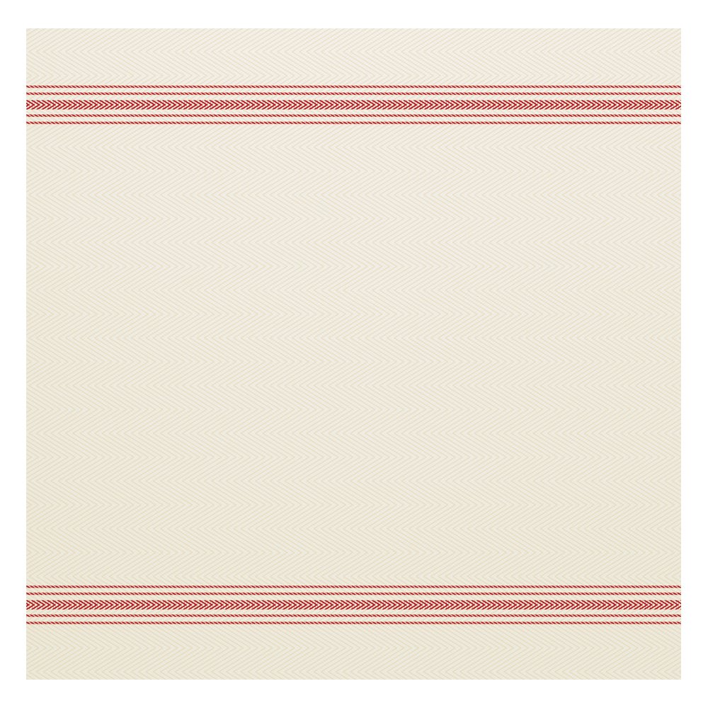 Hoffmaster FP1312 FashnPoint Red and White Dishtowel Printed Flat Pack Napkin, Ultra Ply, 15 1/2" x 15 1/2" (3 Packs of 250)