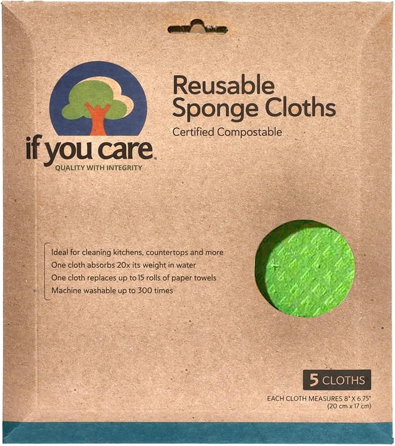If You Care 100 Percent Natural 5 Sponge Cloths-image-29