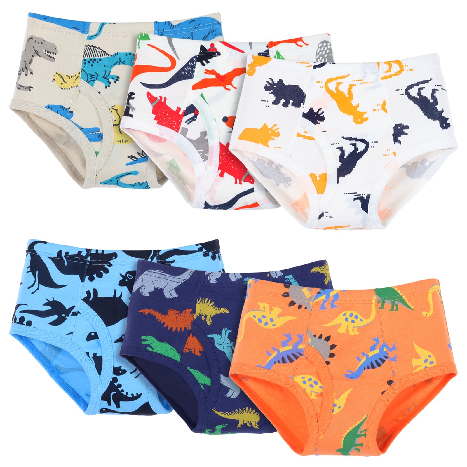 Boys Underwear 100 Cotton Soft Boys Briefs 6 Pack Toddler Underwear with Size 2 3t 4t 5t 6