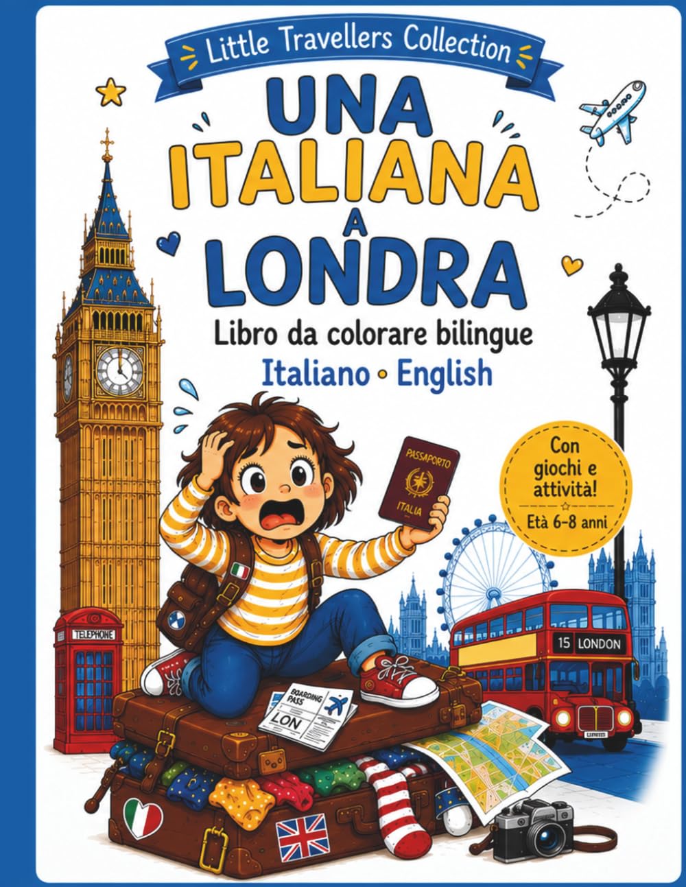 Una italiana a Londra: libro da colorare