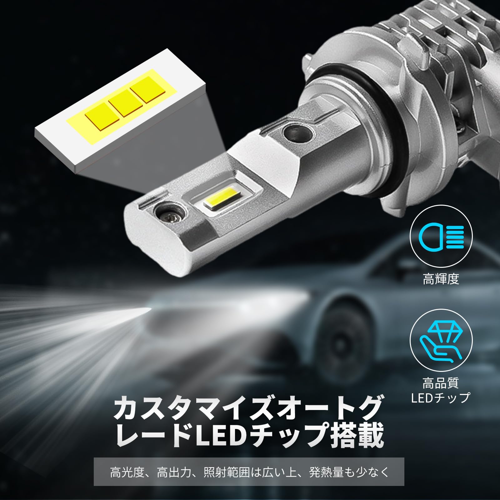 Amazon | 【2023最新】Gegizun HB4 ヘッドライト led 車検対応 バイク 