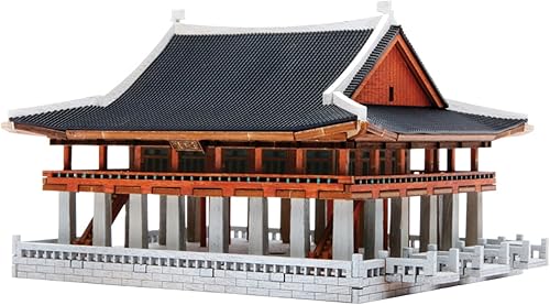 Youngmodeler Kit de modelos, rompecabezas coreanos de madera 3D, juguetes creativos, kits de construcción de modelos serie Gyeongbokgung, pabellón