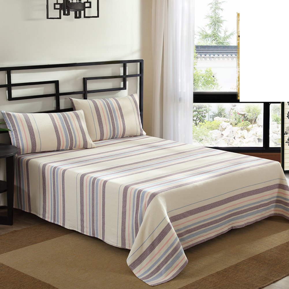 Drap double en coton rembourré haut de gamme 180x220cm pour lit douillet