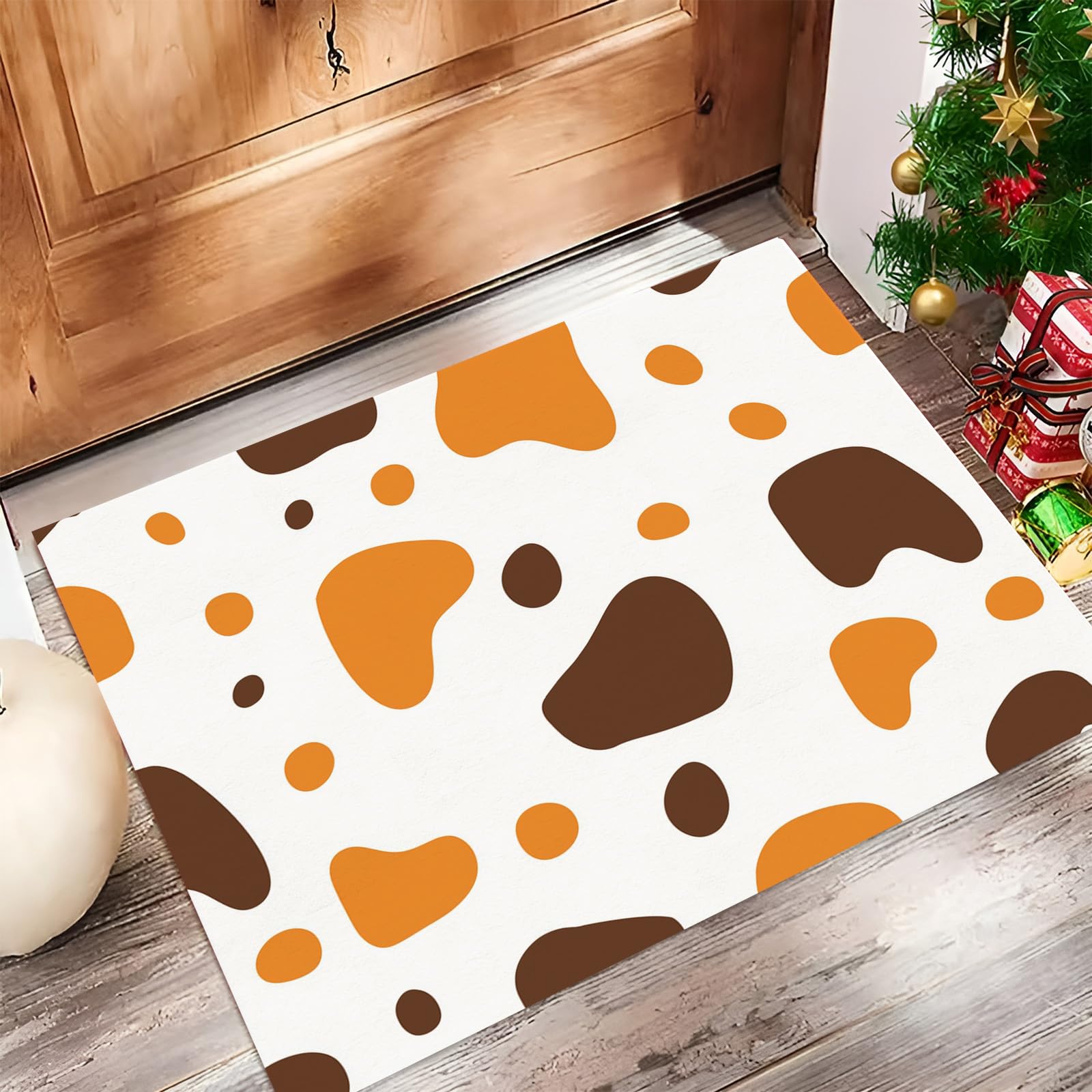 Tapis de sol mignonne vache tachetée pour décorer votre entrée