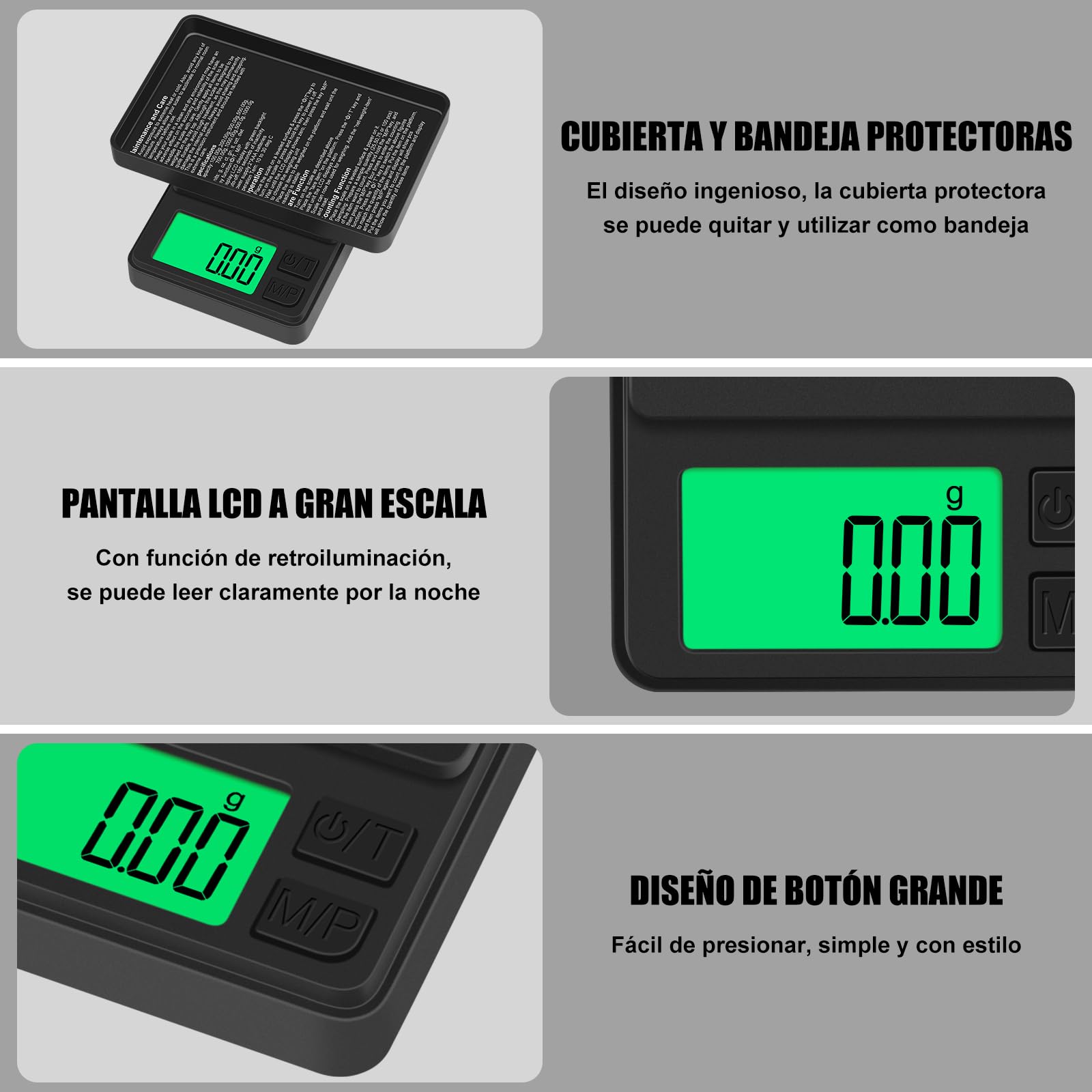 Báscula Precisión 0.01g, [0.01g/1kg] Diyife Mini Balanza Cocina, Balanzas de Portátiles con Función de Tara, Pantalla LCD, 7 Unidades, para Joyas, Medicina, Cocina, Laboratorio, Café,2 Pilas Incluidas