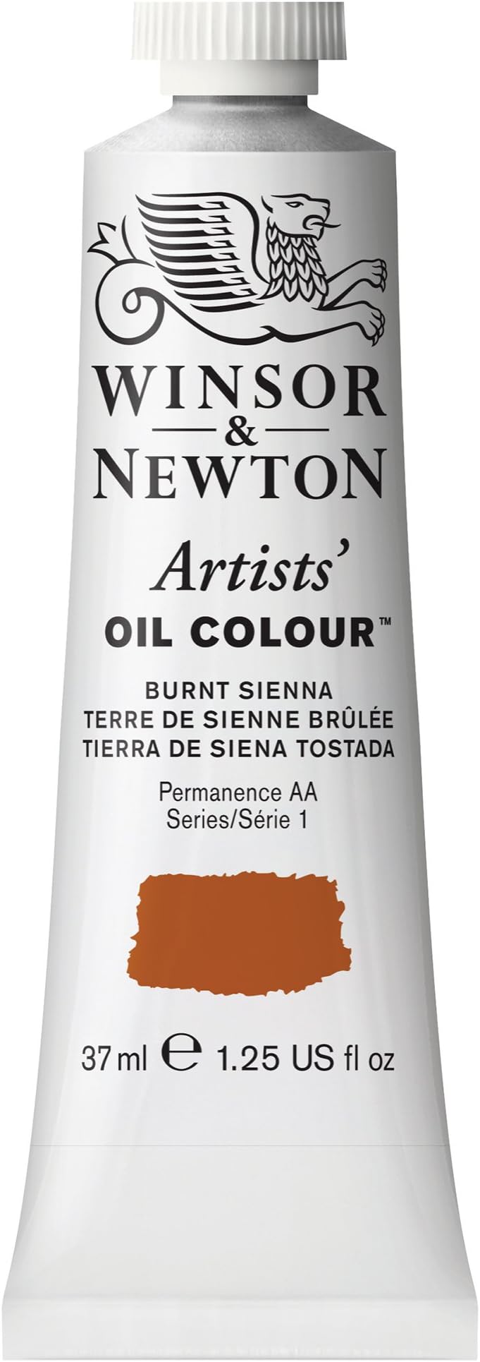 Artists' Oil Color, 37ml (1.25 oz) Tube, Burnt Sienna