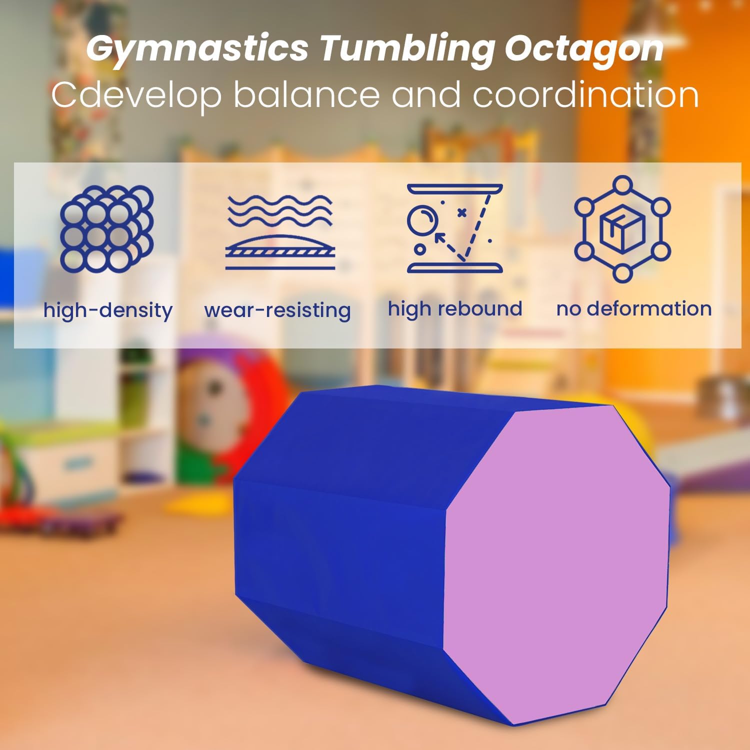 FDW Gymnastics Mat Octagon Tumbler Octagon Mat 24.4 x 25.6 Gymnastic Equipment Somersault Backbend Tumbling Trainer Tumbling Mat for Home Gym Exercise Gymnastics Gym Fitness Home FDW Gymnastics Mat Octagon Tumbler Octagon Mat 24.4 x 25.6 Gymnastic Equipment Somersault Backbend Tumbling Trainer Tumbling Mat for Home Gym Exercise Gymnastics Gym Fitness Home