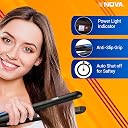 Nova NHS 841 Selfie Hair Straightener for Women (Blue) gallery image