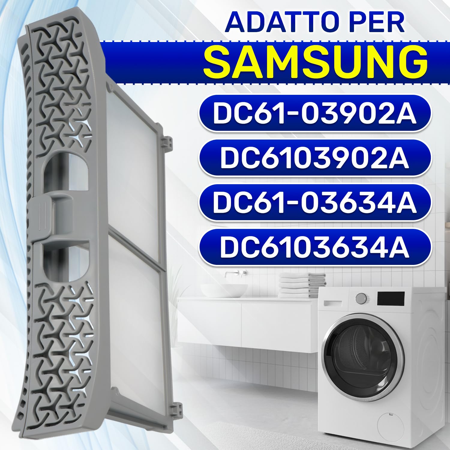 Sparefixd Filtro A Rete Per Asciugatrice Hotpoint TVAM70CGZUK - Foto 2